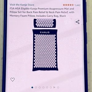 Kanjo Memory Foam Acupressure Mat Set New!